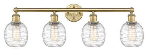 INNOVATIONS 616-4W-BB-G1013 Belfast 4 33 inch Bath Vanity Light Brushed Brass