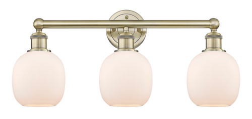 INNOVATIONS 616-3W-AB-G101 Belfast 3 24 inch Bath Vanity Light Antique Brass