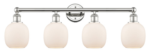 INNOVATIONS 616-4W-PN-G101 Belfast 4 33 inch Bath Vanity Light Polished Nickel