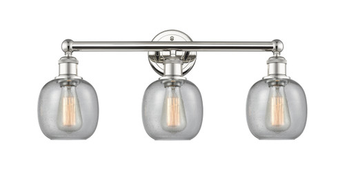 INNOVATIONS 616-3W-PN-G104 Belfast 3 24 inch Bath Vanity Light Polished Nickel