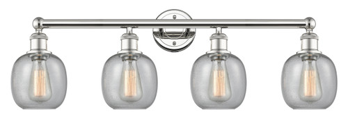 INNOVATIONS 616-4W-PN-G104 Belfast 4 33 inch Bath Vanity Light Polished Nickel