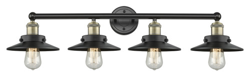 INNOVATIONS 616-4W-BAB-M6-BK Edison 4 35 inch Bath Vanity Light Black Antique Brass