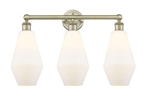 INNOVATIONS 616-3W-AB-G651-7 Cindyrella 3 25 inch Bath Vanity Light Antique Brass