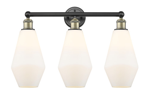 INNOVATIONS 616-3W-BAB-G651-7 Cindyrella 3 25 inch Bath Vanity Light Black Antique Brass