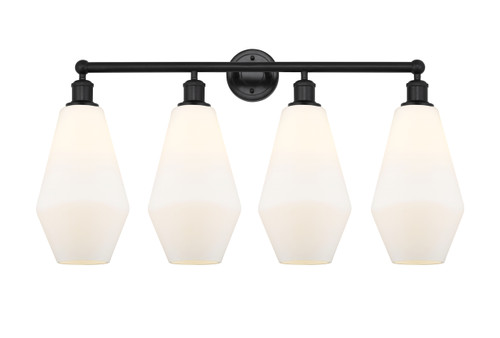 INNOVATIONS 616-4W-BK-G651-7 Cindyrella 4 34 inch Bath Vanity Light Matte Black