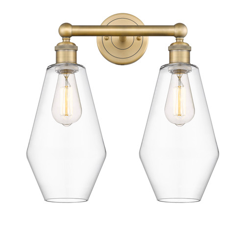 INNOVATIONS 616-2W-BB-G652-7 Cindyrella 2 16 inch Bath Vanity Light Brushed Brass
