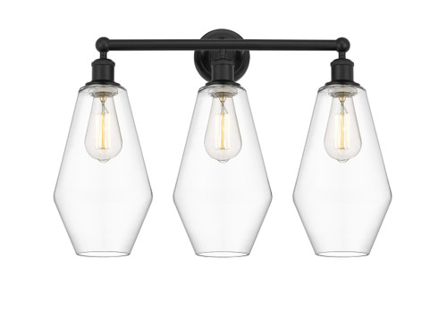 INNOVATIONS 616-3W-BK-G652-7 Cindyrella 3 25 inch Bath Vanity Light Matte Black