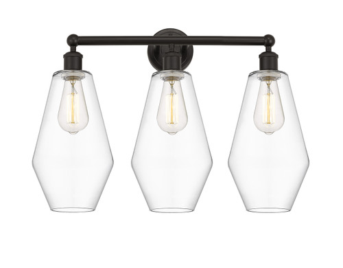 INNOVATIONS 616-3W-OB-G652-7 Cindyrella 3 25 inch Bath Vanity Light Oil Rubbed Bronze