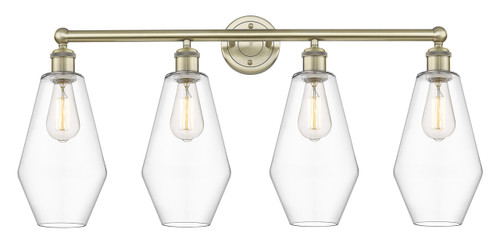 INNOVATIONS 616-4W-AB-G652-7 Cindyrella 4 34 inch Bath Vanity Light Antique Brass