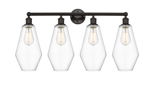 INNOVATIONS 616-4W-OB-G652-7 Cindyrella 4 34 inch Bath Vanity Light Oil Rubbed Bronze