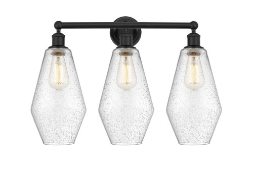 INNOVATIONS 616-3W-BK-G654-7 Cindyrella 3 25 inch Bath Vanity Light Matte Black