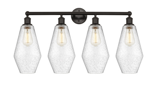 INNOVATIONS 616-4W-OB-G654-7 Cindyrella 4 34 inch Bath Vanity Light Oil Rubbed Bronze