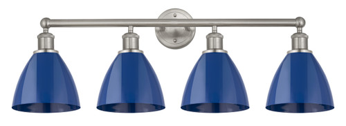 INNOVATIONS 616-4W-SN-MBD-75-BL Edison 4 34.5 inch Bath Vanity Light Satin Nickel