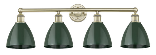INNOVATIONS 616-4W-AB-MBD-75-GR Edison 4 34.5 inch Bath Vanity Light Antique Brass