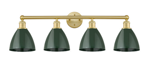 INNOVATIONS 616-4W-SG-MBD-75-GR Edison 4 34.5 inch Bath Vanity Light Satin Gold