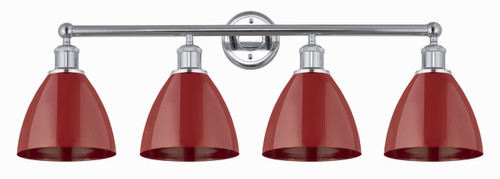 INNOVATIONS 616-4W-PC-MBD-75-RD Edison 4 34.5 inch Bath Vanity Light Polished Chrome