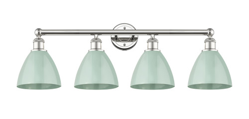 INNOVATIONS 616-4W-PN-MBD-75-SF Edison 4 34.5 inch Bath Vanity Light Polished Nickel