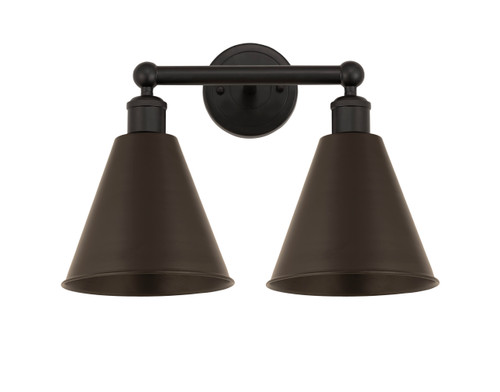 INNOVATIONS 616-2W-OB-MBC-8-OB Ballston Cone 2 17 inch Bath Vanity Light Oil Rubbed Bronze