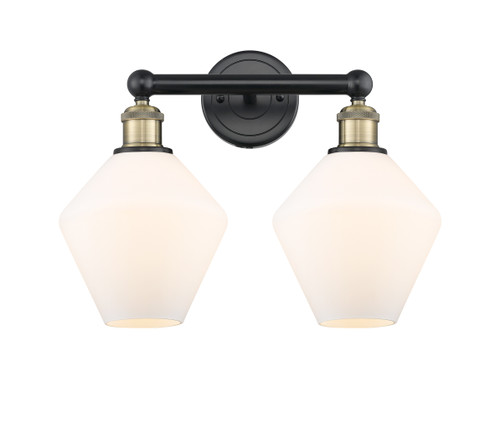 INNOVATIONS 616-2W-BAB-G651-8 Cindyrella 2 17 inch Bath Vanity Light Black Antique Brass