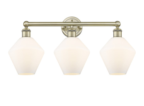 INNOVATIONS 616-3W-AB-G651-8 Cindyrella 3 26 inch Bath Vanity Light Antique Brass