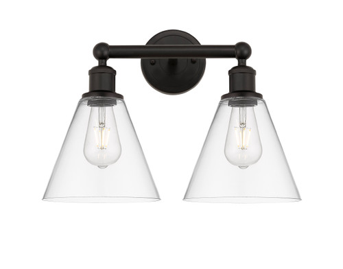 INNOVATIONS 616-2W-OB-GBC-82 Berkshire 2 17 inch Bath Vanity Light Oil Rubbed Bronze