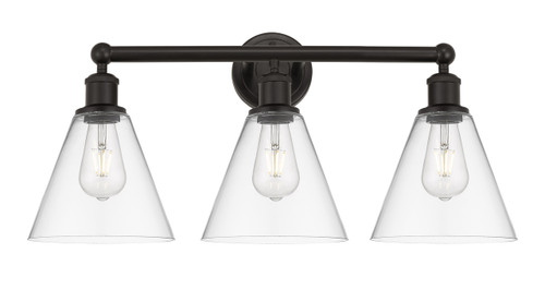 INNOVATIONS 616-3W-OB-GBC-82 Berkshire 3 26 inch Bath Vanity Light Oil Rubbed Bronze