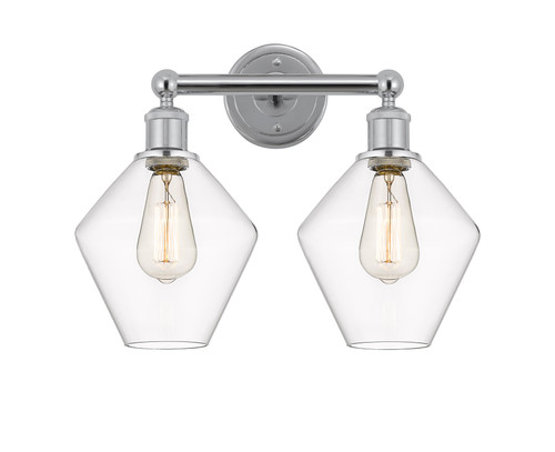 INNOVATIONS 616-2W-PC-G652-8 Cindyrella 2 17 inch Bath Vanity Light Polished Chrome