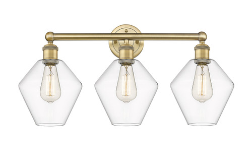 INNOVATIONS 616-3W-BB-G652-8 Cindyrella 3 26 inch Bath Vanity Light Brushed Brass
