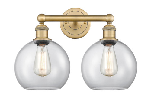 INNOVATIONS 616-2W-BB-G122-8 Athens 2 17 inch Bath Vanity Light Brushed Brass