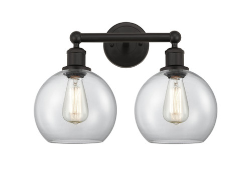 INNOVATIONS 616-2W-OB-G122-8 Athens 2 17 inch Bath Vanity Light Oil Rubbed Bronze