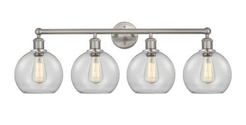 INNOVATIONS 616-4W-SN-G122-8 Athens 4 35 inch Bath Vanity Light Satin Nickel