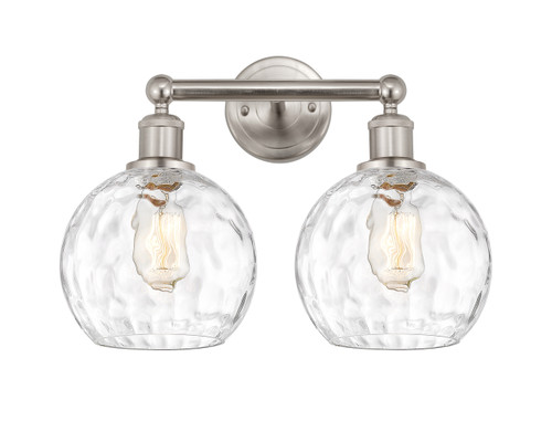 INNOVATIONS 616-2W-SN-G1215-8 Athens Water Glass 2 17 inch Bath Vanity Light Satin Nickel