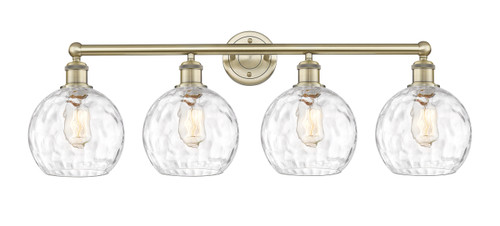 INNOVATIONS 616-4W-AB-G1215-8 Athens Water Glass 4 35 inch Bath Vanity Light Antique Brass