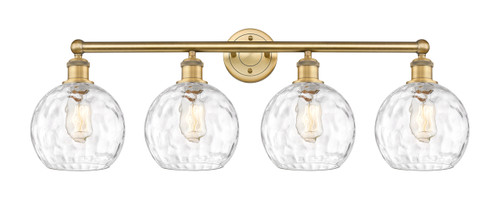 INNOVATIONS 616-4W-BB-G1215-8 Athens Water Glass 4 35 inch Bath Vanity Light Brushed Brass