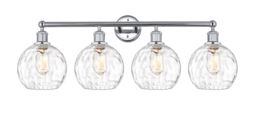 INNOVATIONS 616-4W-PC-G1215-8 Athens Water Glass 4 35 inch Bath Vanity Light Polished Chrome