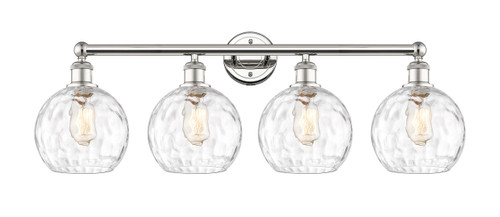 INNOVATIONS 616-4W-PN-G1215-8 Athens Water Glass 4 35 inch Bath Vanity Light Polished Nickel