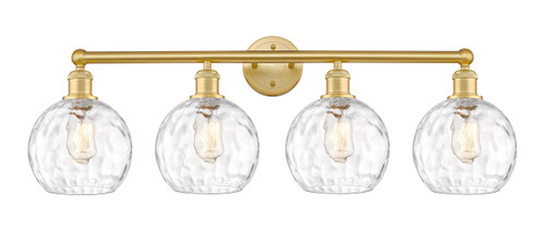 INNOVATIONS 616-4W-SG-G1215-8 Athens Water Glass 4 35 inch Bath Vanity Light Satin Gold