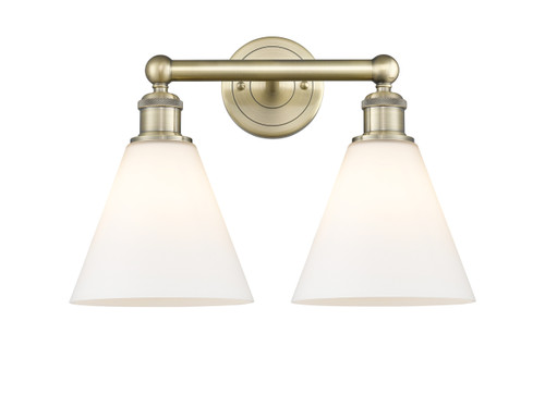 INNOVATIONS 616-2W-AB-GBC-81 Berkshire 2 17 inch Bath Vanity Light Antique Brass