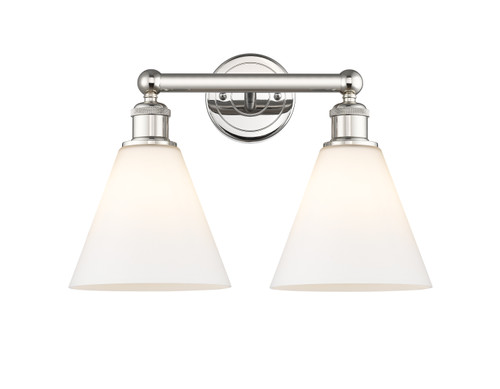 INNOVATIONS 616-2W-PN-GBC-81 Berkshire 2 17 inch Bath Vanity Light Polished Nickel
