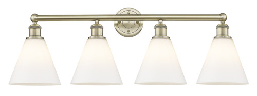 INNOVATIONS 616-4W-AB-GBC-81 Berkshire 4 35 inch Bath Vanity Light Antique Brass