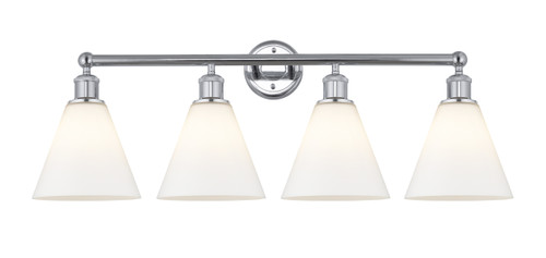 INNOVATIONS 616-4W-PC-GBC-81 Berkshire 4 35 inch Bath Vanity Light Polished Chrome