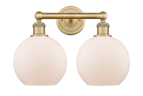 INNOVATIONS 616-2W-BB-G121-8 Athens 2 17 inch Bath Vanity Light Brushed Brass
