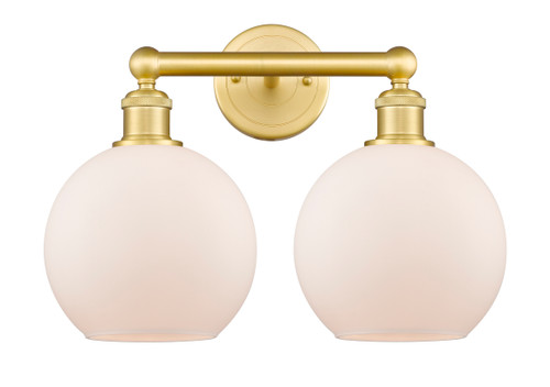 INNOVATIONS 616-2W-SG-G121-8 Athens 2 17 inch Bath Vanity Light Satin Gold