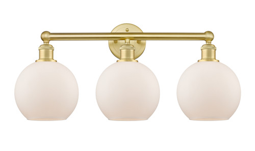 INNOVATIONS 616-3W-SG-G121-8 Athens 3 26 inch Bath Vanity Light Satin Gold