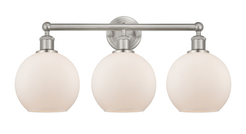 INNOVATIONS 616-3W-SN-G121-8 Athens 3 26 inch Bath Vanity Light Satin Nickel