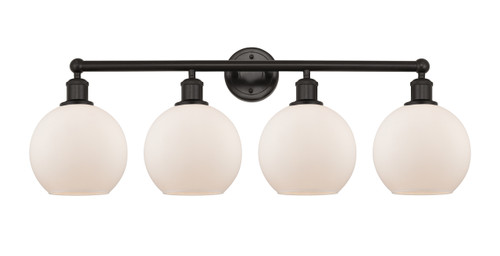 INNOVATIONS 616-4W-OB-G121-8 Athens 4 35 inch Bath Vanity Light Oil Rubbed Bronze