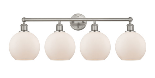 INNOVATIONS 616-4W-SN-G121-8 Athens 4 35 inch Bath Vanity Light Satin Nickel