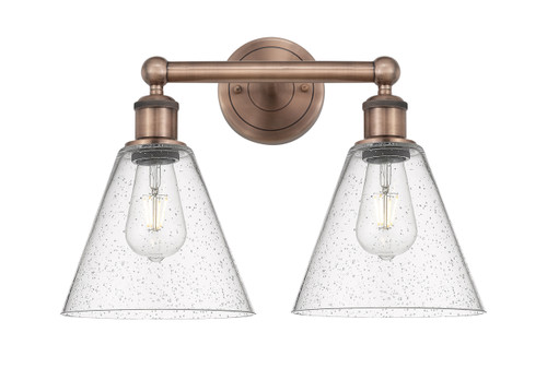 INNOVATIONS 616-2W-AC-GBC-84 Berkshire 2 17 inch Bath Vanity Light Antique Copper