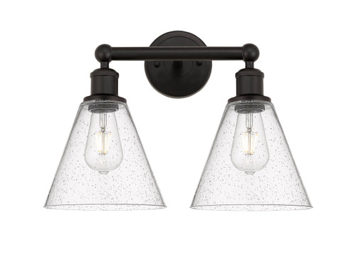 INNOVATIONS 616-2W-OB-GBC-84 Berkshire 2 17 inch Bath Vanity Light Oil Rubbed Bronze