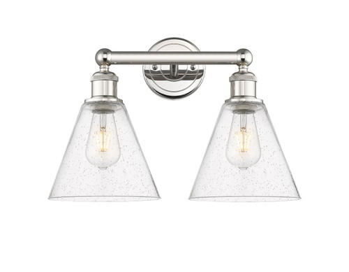 INNOVATIONS 616-2W-PN-GBC-84 Berkshire 2 17 inch Bath Vanity Light Polished Nickel